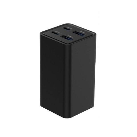 Ładowarka uniwersalna 65W GaN 2xUSB-A 2xUSB-C szybkie ładowanie czarna Ładowarka uniwersalna 65W GaN 2xUSB-A 2xUSB-C szybkie ładowanie czarna