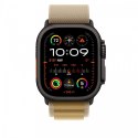 Opaska Alpine w kolorze beżu do koperty 49 mm - rozmiar S - elementy z tytanu w kolorze czarnym