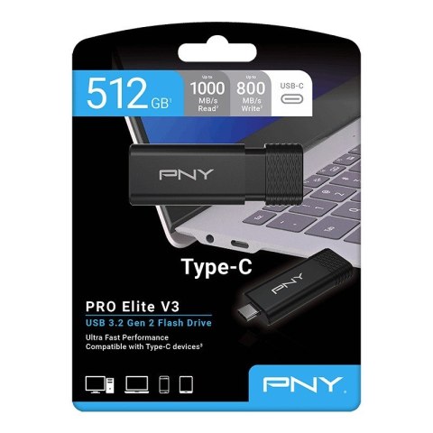 Pendrive 512GB ProElite V3 USB-C 3.2