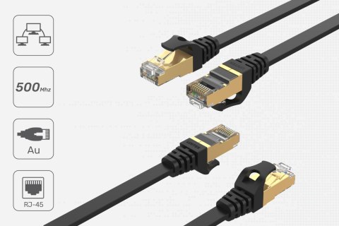 Unitek Kabel sieciowy płaski Ethernet Cat.7 3 m Unitek Kabel sieciowy płaski Ethernet Cat.7 3 m