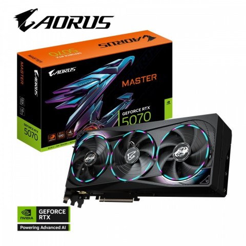 Karta graficzna RTX 5070 AORUS MASTER 12GB GDDR7 192bit HDMI/DP Karta graficzna RTX 5070 AORUS MASTER 12GB GDDR7 192bit HDMI/DP