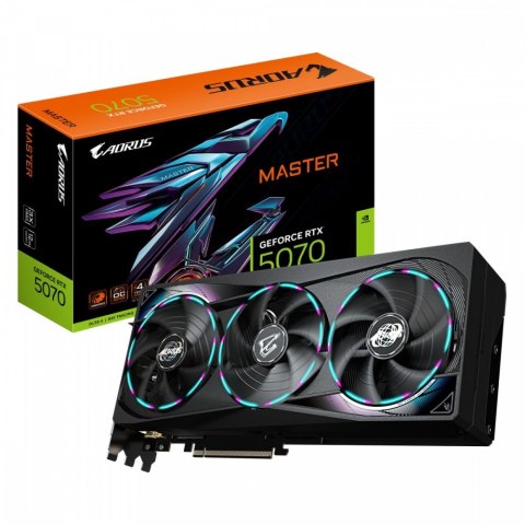 Karta graficzna RTX 5070 AORUS MASTER 12GB GDDR7 192bit HDMI/DP Karta graficzna RTX 5070 AORUS MASTER 12GB GDDR7 192bit HDMI/DP