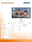 Monitor PRO MP273QW E2 27 cali LED/FHD/Flat/100Hz/White