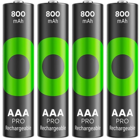 Akumulatorki R03/AAA Ni-MH 800mAh blister 4szt. GP RECYKO PRO Akumulatorki R03/AAA Ni-MH 800mAh blister 4szt. GP RECYKO PRO