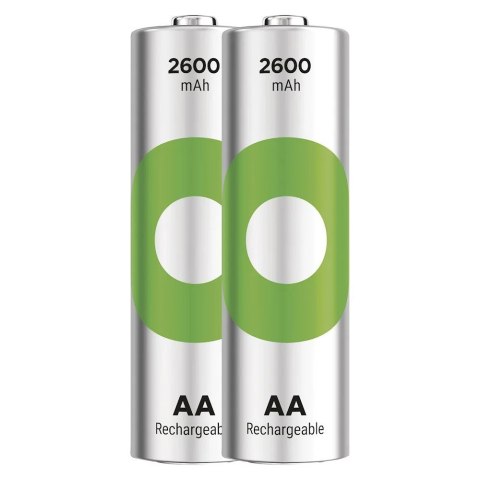 Akumulatorki R6/AA Ni-MH 2600mAh blister 2szt. GP RECYKO Akumulatorki R6/AA Ni-MH 2600mAh blister 2szt. GP RECYKO