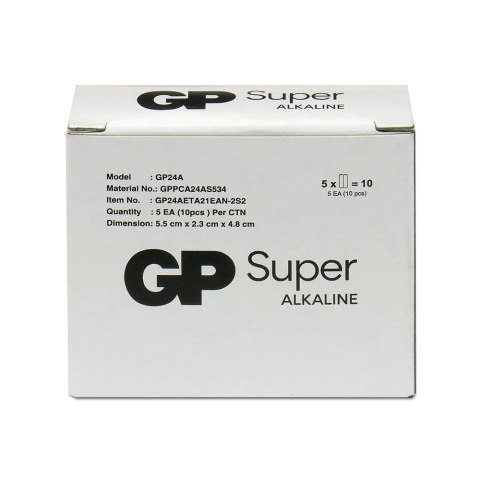 Baterie alkaliczne LR03/AAA GP SUPER 10szt. (G-TECH) Baterie alkaliczne LR03/AAA GP SUPER 10szt. (G-TECH)