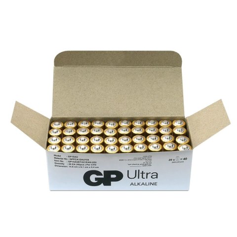 Baterie alkaliczne LR6/AA GP ULTRA 40szt. (G-TECH) Baterie alkaliczne LR6/AA GP ULTRA 40szt. (G-TECH)