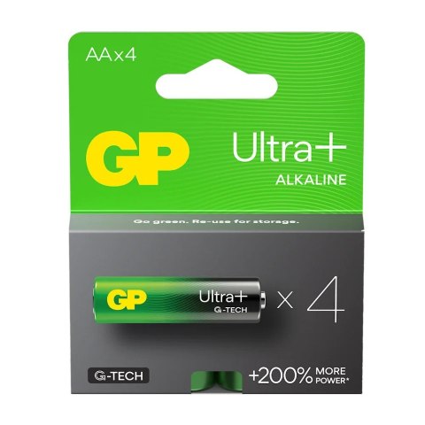 Baterie alkaliczne LR6/AA GP ULTRA+ 4szt. G-TECH Baterie alkaliczne LR6/AA GP ULTRA+ 4szt. G-TECH