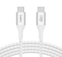 Kabel BoostCharge USB-C/USB-C 240W 1m biały