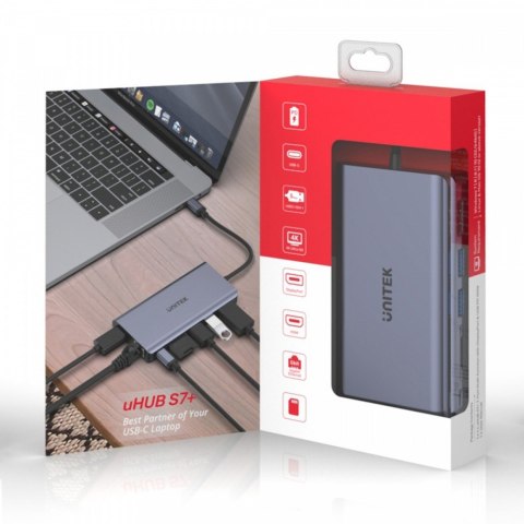 HUB USB-C 2x USB 3.1, HDMI 2.0, DP 1.4, RJ45, SD, PD 100W; D1056A HUB USB-C 2x USB 3.1, HDMI 2.0, DP 1.4, RJ45, SD, PD 100W; D1056A