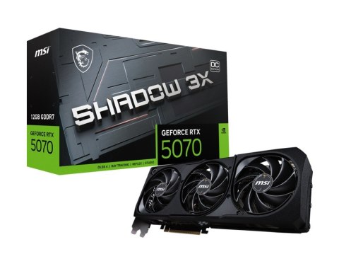 Karta graficzna GeForce RTX 5070 12G SHADOW 3X OC GDDR7 192bit HDMI/DP Karta graficzna GeForce RTX 5070 12G SHADOW 3X OC GDDR7 192bit HDMI/DP