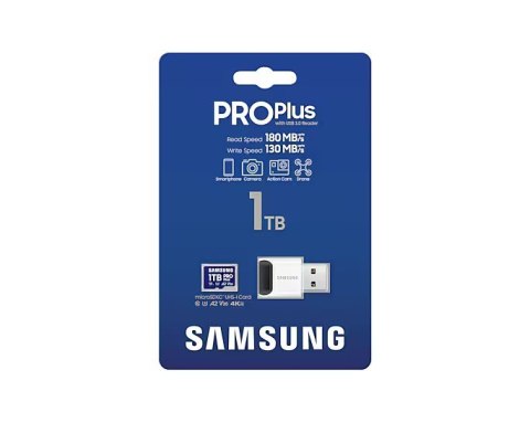 Karta pamięci MB-MD1T0SB/WW 1TB PRO Plus mSD + czytnik Karta pamięci MB-MD1T0SB/WW 1TB PRO Plus mSD + czytnik