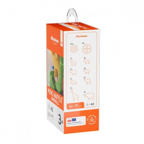 Klocki Waffle Mini - Zwierzęta 42 elementy Klocki Waffle Mini - Zwierzęta 42 elementy