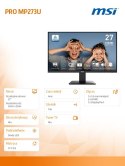 Monitor PRO MP273U 27 cali LED/UHD/Flat/60Hz/Black