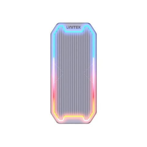 Obudowa dysku SSD M.2 NVMe/SATA 10Gbps, RGB; S1210B Obudowa dysku SSD M.2 NVMe/SATA 10Gbps, RGB; S1210B