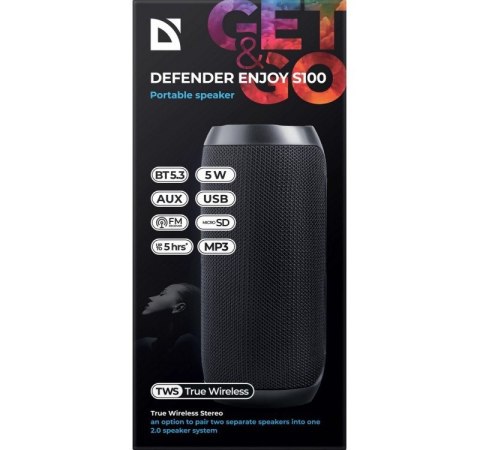Głośnik Bluetooth ENJOY S100 Czarny Głośnik Bluetooth ENJOY S100 Czarny