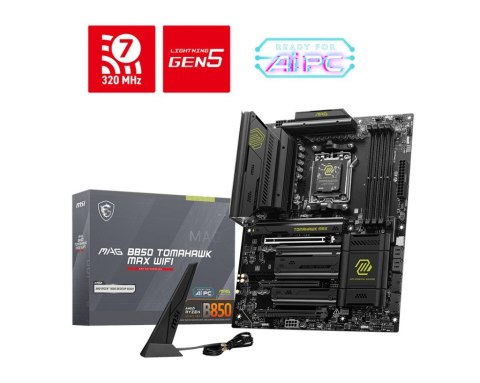 Płyta główna MAG B850 TOMAHAWK MAX WIFI AM5 4DDR5 ATX Płyta główna MAG B850 TOMAHAWK MAX WIFI AM5 4DDR5 ATX