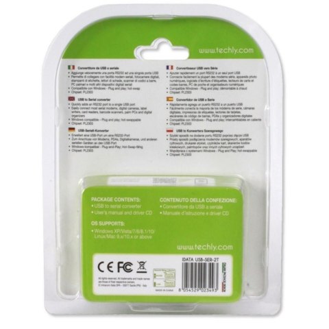 Konwerter USB na RS232/ COM/DB9 Konwerter USB na RS232/ COM/DB9