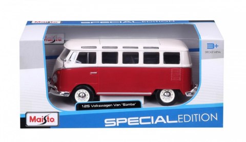 Model metalowy Volkswagen Samba biało-czerwiny Model metalowy Volkswagen Samba biało-czerwiny