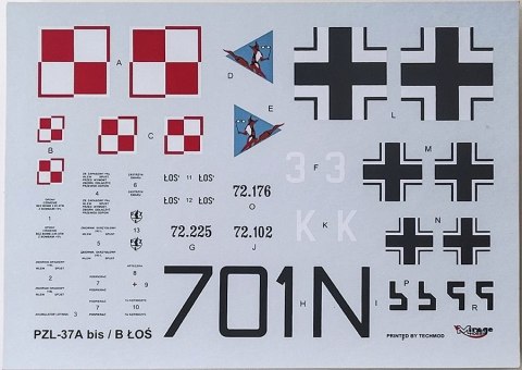 Model plastikowy PZL 37B Łoś Samolot Bombowy Model plastikowy PZL 37B Łoś Samolot Bombowy