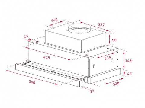 Okap teleskopowy CNL 6815 Plus Okap teleskopowy CNL 6815 Plus