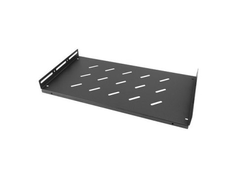 Półka do szaf 19cali 1U 27cm/120kg czarna AK-1014-B Półka do szaf 19cali 1U 27cm/120kg czarna AK-1014-B