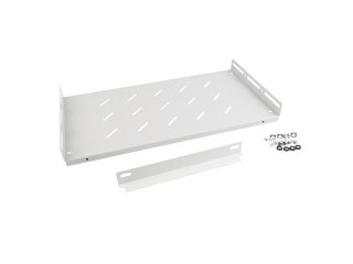 Półka do szaf 19cali 1U 27cm/120kg szary AK-1014-S