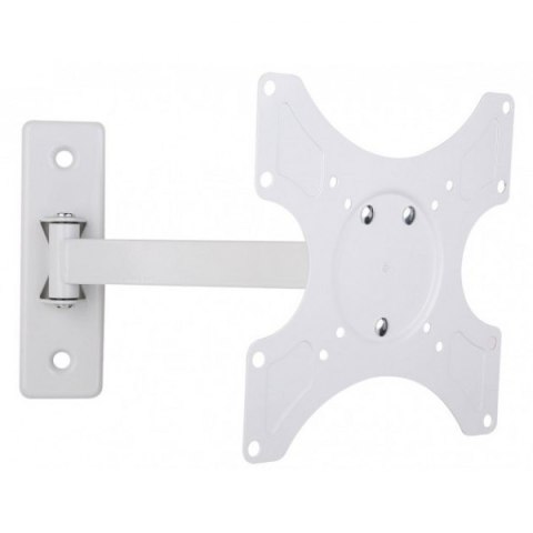 Uchwyt ścienny LCD/LED 19-37cali 25kg regulowany, biały Uchwyt ścienny LCD/LED 19-37cali 25kg regulowany, biały