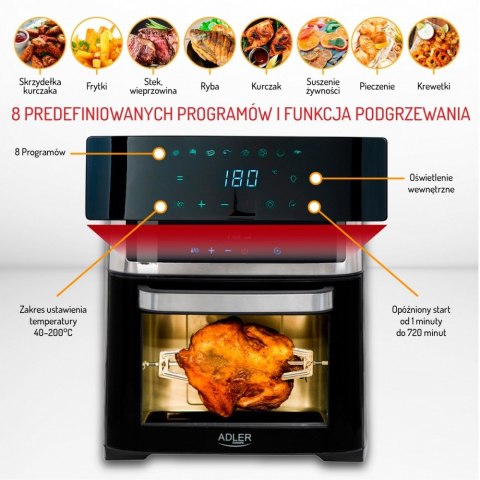 Piekarnik beztłuszczowy 8w1 13l AD 6309 Piekarnik beztłuszczowy 8w1 13l AD 6309