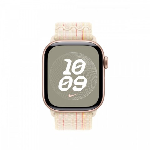 Opaska sportowa Nike w kolorze księżycowej poświaty/różowym do koperty 40 mm Opaska sportowa Nike w kolorze księżycowej poświaty/różowym do koperty 40 mm