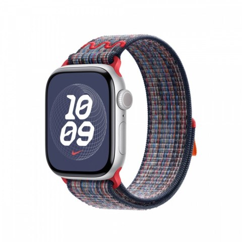 Opaska sportowa Nike w kolorze niebieskim/czerwonym do koperty 42 mm Opaska sportowa Nike w kolorze niebieskim/czerwonym do koperty 42 mm