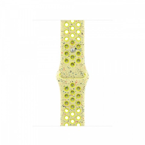 Pasek sportowy Nike w kolorze promiennym zielonożółtym do koperty 42 mm - rozmiar S/M Pasek sportowy Nike w kolorze promiennym zielonożółtym do koperty 42 mm - rozmiar S/M