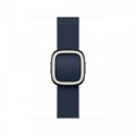 Pasek w kolorze głębinowego błękitu z klamrą nowoczesną do koperty 42 mm - rozmiar S