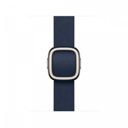 Pasek w kolorze głębinowego błękitu z klamrą nowoczesną do koperty 42 mm - rozmiar S