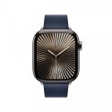 Pasek w kolorze głębinowego błękitu z klamrą nowoczesną do koperty 42 mm - rozmiar S