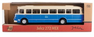 Pojazd PRL Jelcz 272 MEX niebieski