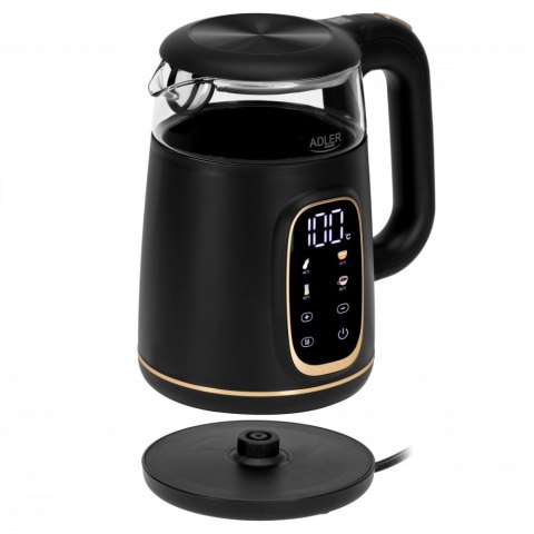 Czajnik 1,7l wyświetlacz LED, regulacja temperatury AD 1305 czarno-złoty