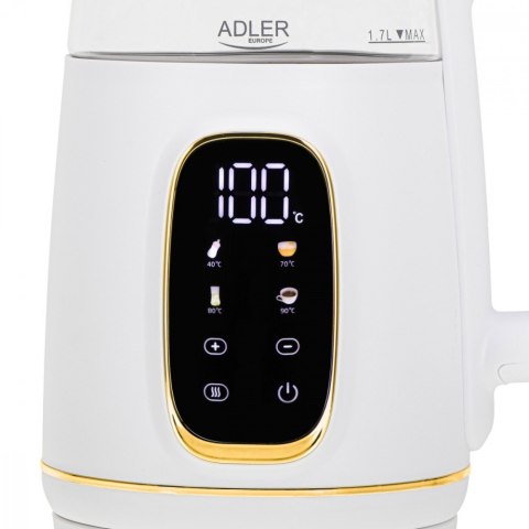 Czajnik 1,7l z wyświetlaczem LED, regulacją temperatury AD 1305WG