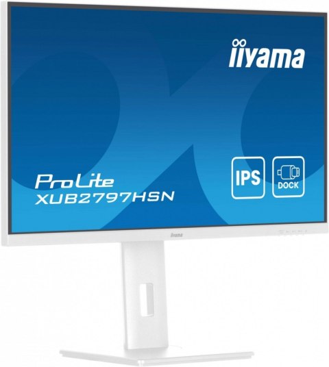Monitor 27 cali XUB2797HSN-W2 IPS,FHD,USB-C Dock,HAS,300cd,1ms,sRGB99%,100Hz,HDMI,DP-out,USBx4,RJ45,2x2W/5y/
