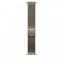 Bransoleta mediolańska z tytanu w kolorze naturalnym do koperty 49 mm - rozmiar M