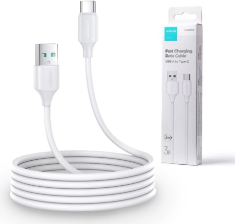 Kabel USB-A / USB-C Joyroom S-UC027A9 200cm 3A w oplocie biały Kabel USB-A / USB-C Joyroom S-UC027A9 200cm 3A w oplocie biały