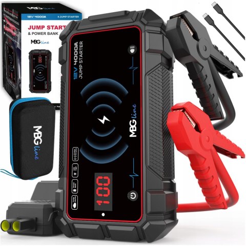 Mocny Powerbank Jump Starter Rozrusznik 20000mAh Booster 74Wh PD60W Latarka Mocny Powerbank Jump Starter Rozrusznik 20000mAh Booster 74Wh PD60W Latarka