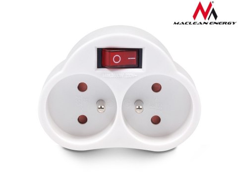 Gniazdko prądowe X2 z wyłącznikiem Energy MCE31 3680W Gniazdko prądowe X2 z wyłącznikiem Energy MCE31 3680W