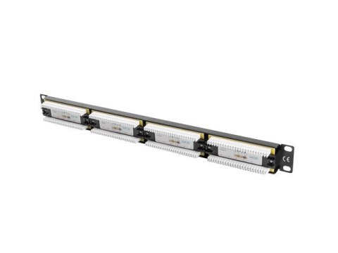 Patch Panel 24 Port 1U Kat.5E czarny Patch Panel 24 Port 1U Kat.5E czarny