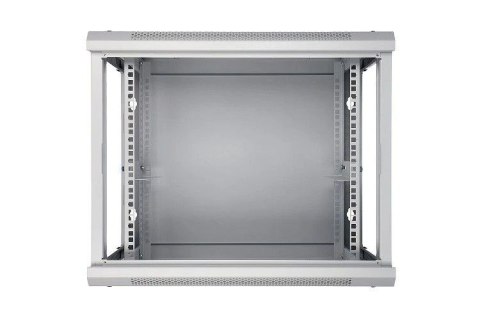 Szafka wisząca rack 9U 600x600 szara szklane drzwi Szafka wisząca rack 9U 600x600 szara szklane drzwi