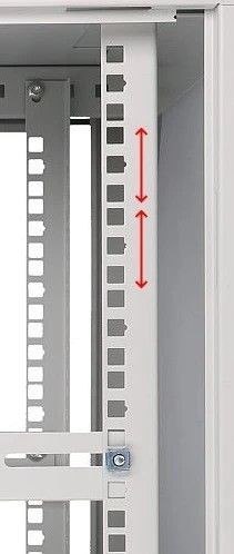 Szafka wisząca rack 9U 600x600 szara szklane drzwi Szafka wisząca rack 9U 600x600 szara szklane drzwi