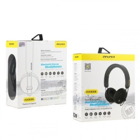 Słuchawki nauszne Bluetooth A800BL czarne Słuchawki nauszne Bluetooth A800BL czarne
