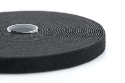 Taśma rzepowa do okablowania strukturalnego, szerokość 15 mm, rolka 10 m, kolor czarny Taśma rzepowa do okablowania strukturalnego, szerokość 15 mm, rolka 10 m, kolor czarny