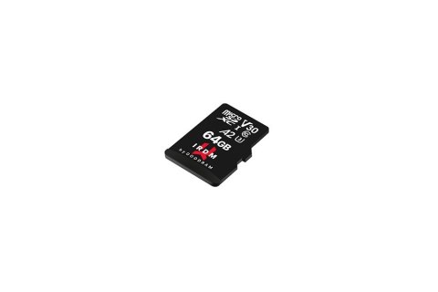 Karta pamięci microSD IRDM 64GB UHS-I U3 A2 + adapter Karta pamięci microSD IRDM 64GB UHS-I U3 A2 + adapter