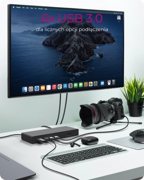 Stacja dokująca IB-DK2245AC 13w1, 2xDP,2xHDI,USB, LAN, USB-C, PD do 60W Stacja dokująca IB-DK2245AC 13w1, 2xDP,2xHDI,USB, LAN, USB-C, PD do 60W